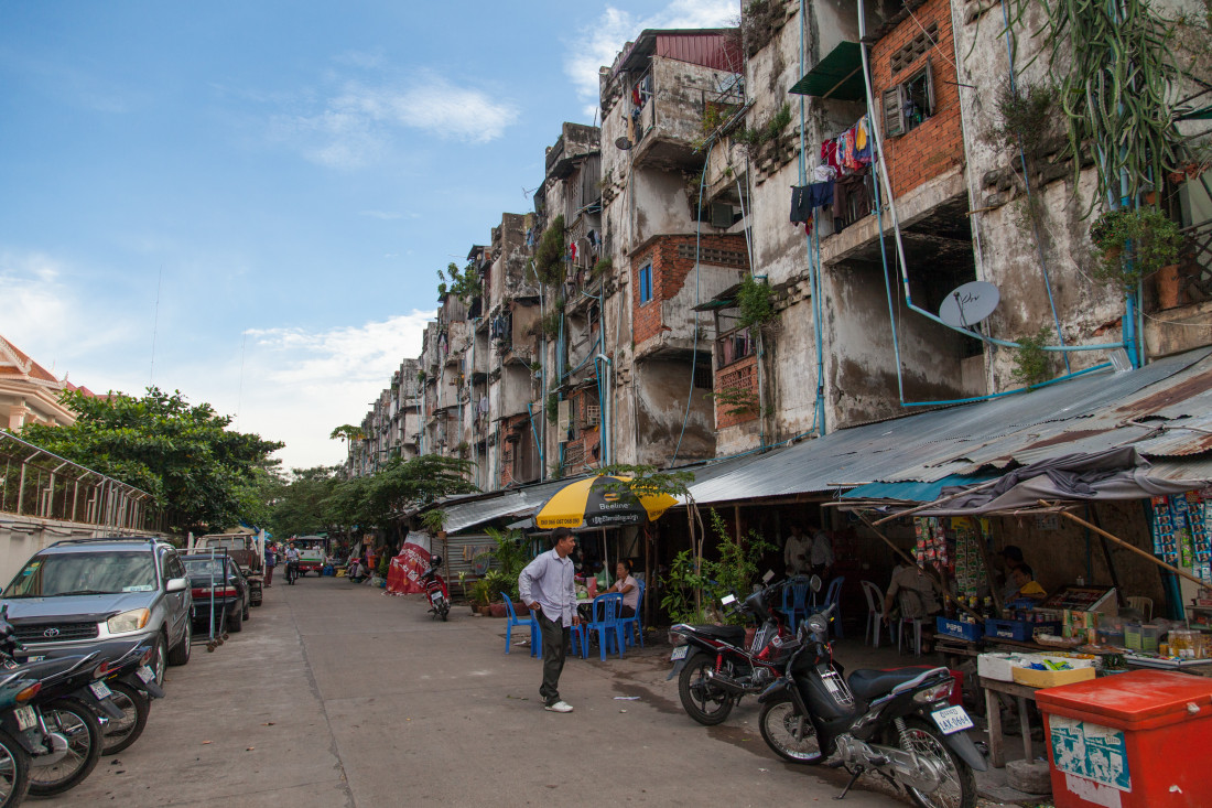 Wohnhäuser in Phnom Penh