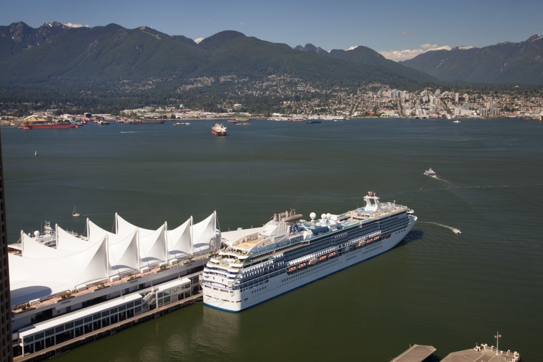 Blick auf den Hafen vom Vancouver Lookout