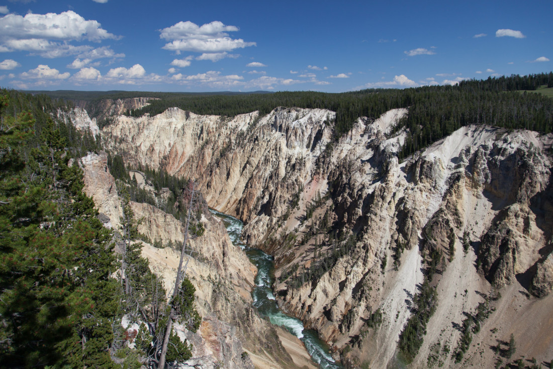 Die Farbe dieses Canyons gab dem Yellowstone National Park seine